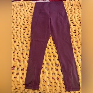 Lululemon Athletica Maroon Leggings